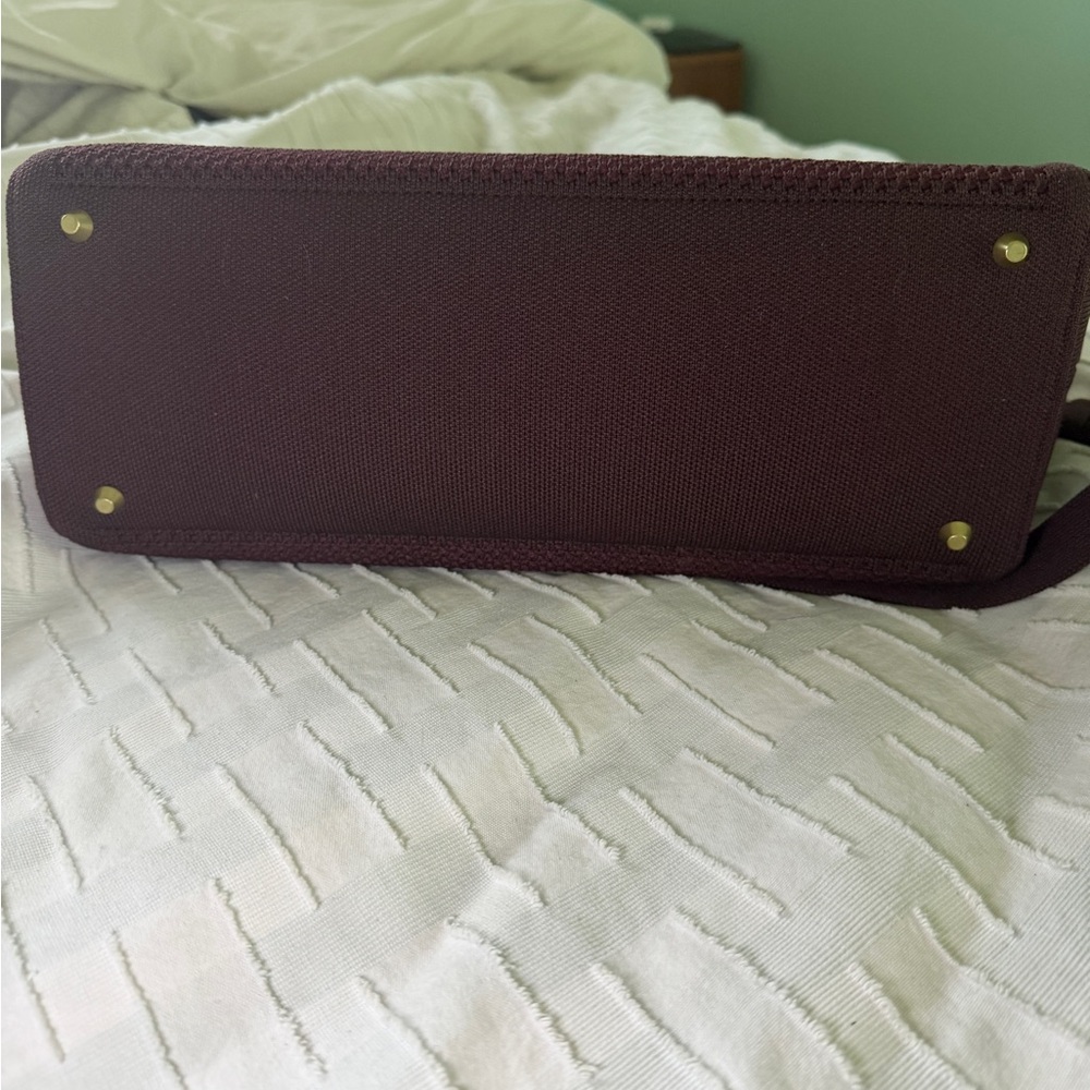 Rothy's Deep Burgundy Satchel Classic Handbag - Picture 5 of 6